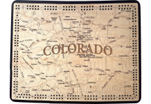 Colorado Map Cribbage Board
