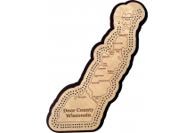 Door County, WI Map Cribbage Board