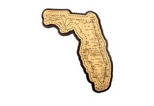 Florida Map Cribbage Board