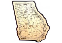 Georgia Map Cribbage Board