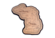 Michigan Map Cribbage Board
