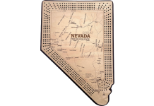 Nevada Map 4 Track Cribbage Board
