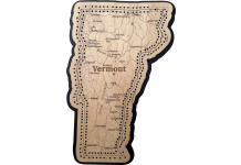 Vermont Map Cribbage Board