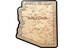 Arizona Map Cribbage Board