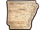 Arkansas Map Cribbage Board