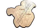 Cass Lake, Beltrami & Cass Counties, MN Cribbage Board