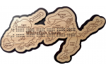 Whitefish Chain, Crow Wing County, MN Cribbage Board