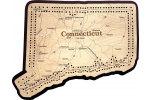 Connecticut Map Cribbage Board