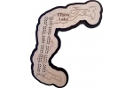 Elbow Lake, Becker County, MN Cribbage Board