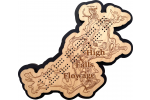 High Falls Flowage, Marinette County, WI Cribbage Board