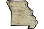 Missouri Map Cribbage Board