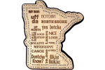 Minnesota Phrases Cribbage Board