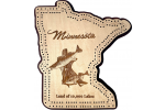 Minnesota Walleye (Land of 10,000 Lakes) Cribbage Board