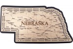 Nebraska Map Cribbage Board