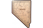 Nevada Map 2 Track Cribbage Board
