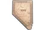 Nevada Map 4 Track Cribbage Board