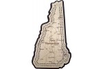 New Hampshire Map Cribbage Board