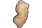 New Jersey Map Cribbage Board