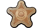Sheriff Badge Cribbage Board