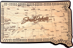 South Dakota Map 2 Track Cribbage Board
