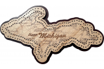 Upper Michigan Map Cribbage Board