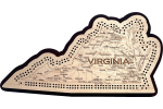 Virginia Map Cribbage Board