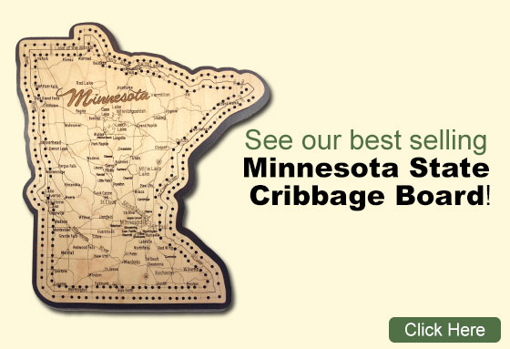Buy our Minnesota State Cribbage Board